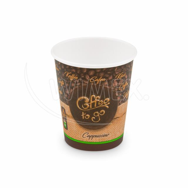 Papírový kelímek (FSC Mix/PE) "Coffee to go" Ø80mm 280ml `0,2L/8oz/M` [50 ks]