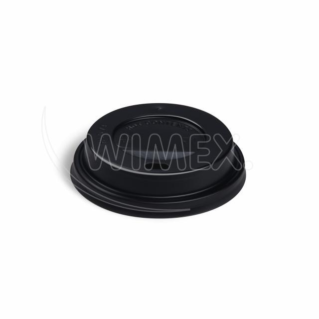 Víčko vypouklé (PS) černé Ø73mm [100 ks]