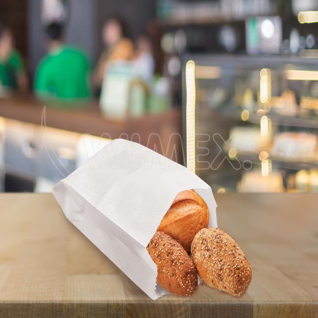 Svačinový pap. sáček bílý 2kg (14+7 x 32 cm) [1000 ks]