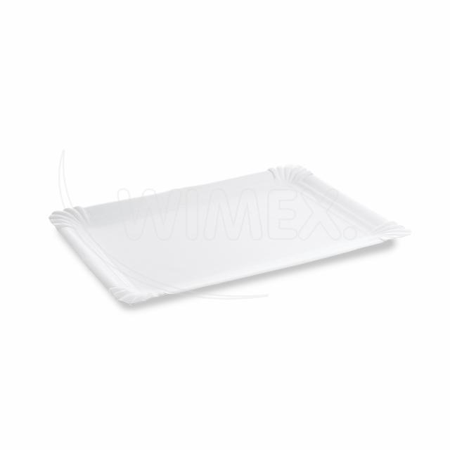 Papírový tácek (PAP-Recy) bílý 21 x 29 cm `č.7` [125 ks]