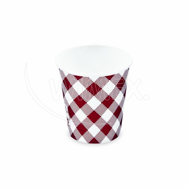 Papírový kelímek (PAP/PE) Karo Ø73mm 200ml `0,18L/7oz/S` [50 ks]