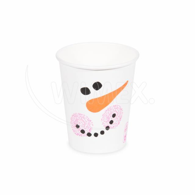 Papírový kelímek "Sněhulák" 280 ml, M (Ø 80 mm) [50 ks]