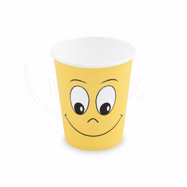 Papírový kelímek SMILING FACE 280 ml, M (Ø 80 mm) [10 ks]