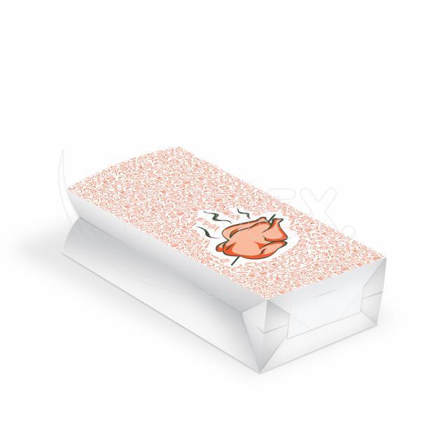 Termo-sáček (PAP/ALU) 3vrstvý nepromastitelný 13+8 x 28 cm `1/1` na drůbež [100 ks]