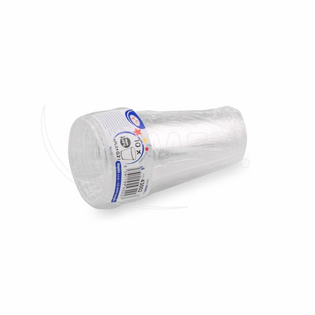 Kelímek (PLA) BIO průhledný Ø70mm 200ml [10 ks]