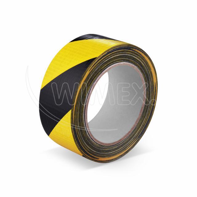 Lepící páska s tkaninou, žluto-černá 33 m x 50 mm [1 ks]
