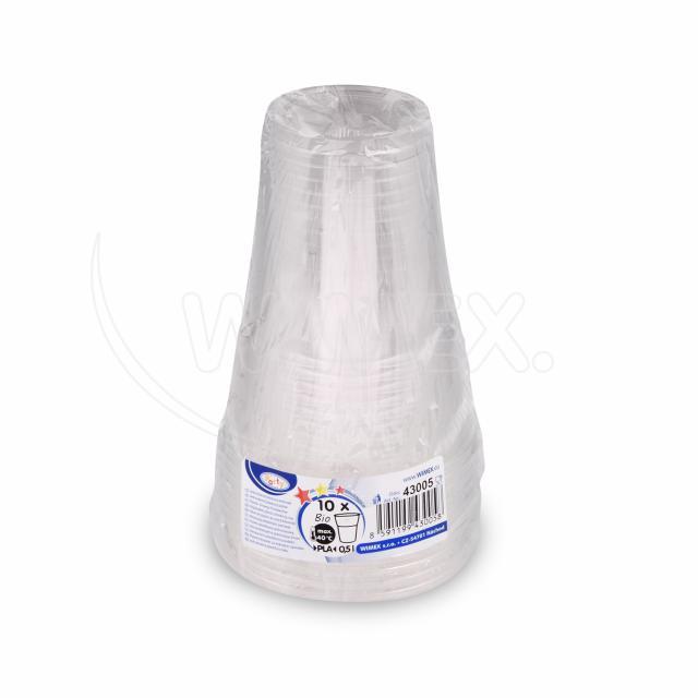 Kelímek (PLA) BIO průhledný Ø102mm 0,5L [10 ks]