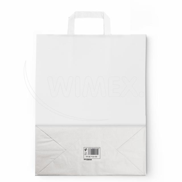 Papírová taška bílá 32+16 x 39 cm [250 ks]
