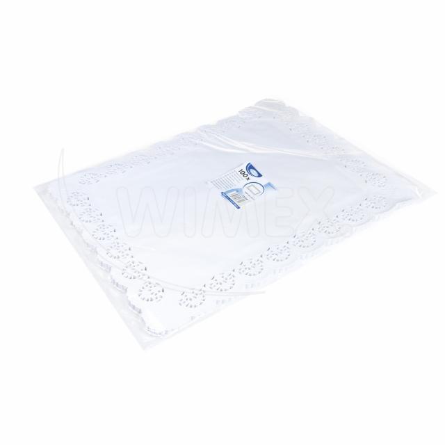 Dekorativní krajka hranatá 36 x 46 cm [100 ks]