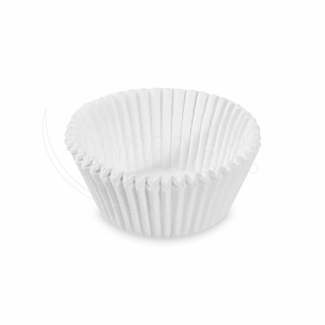 Cukrářský košíček (PAP) bílý Ø40 x 24 mm [1000 ks]