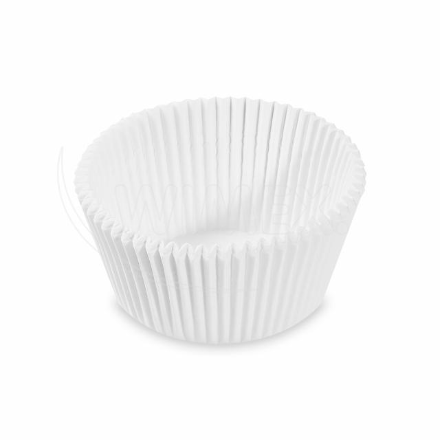Cukrářský košíček (PAP) bílý Ø50 x 32 mm [1000 ks]