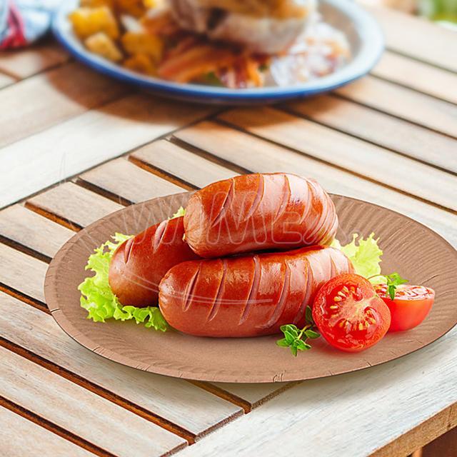 Papírový talíř (FSC Mix) nepromastitelný kraft Ø18cm [100 ks]