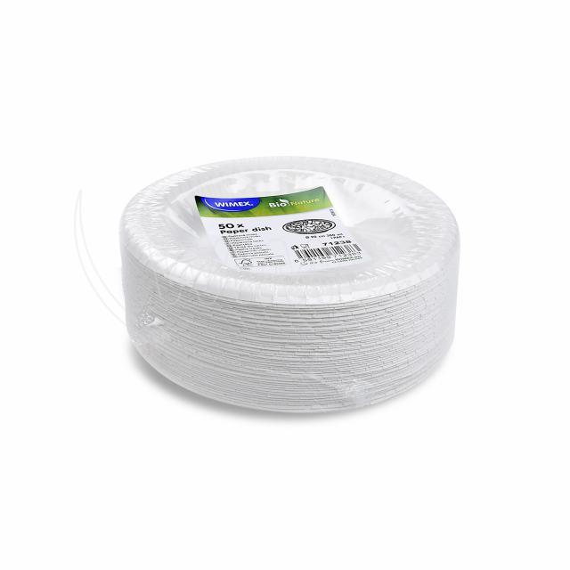 Papírová miska (FSC Mix) bílá Ø20cm 380ml [50 ks]