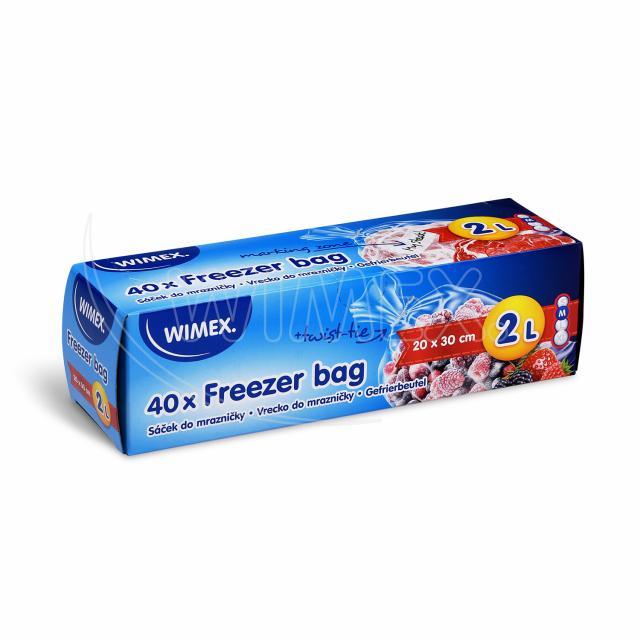 Sáček do mrazničky (LDPE) transparentní 20 x 30 cm 2L `M` [40 ks]