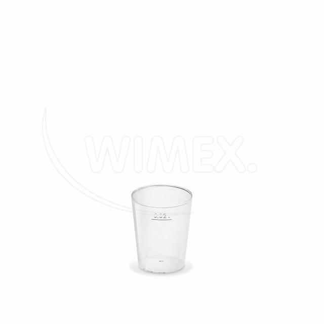 Kelímek krystal (PS) Ø37mm 2cl [50 ks]