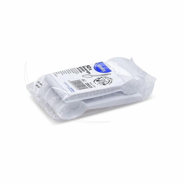 Kávová lžička (PP) znovu použitelná bílá 13cm [50 ks]