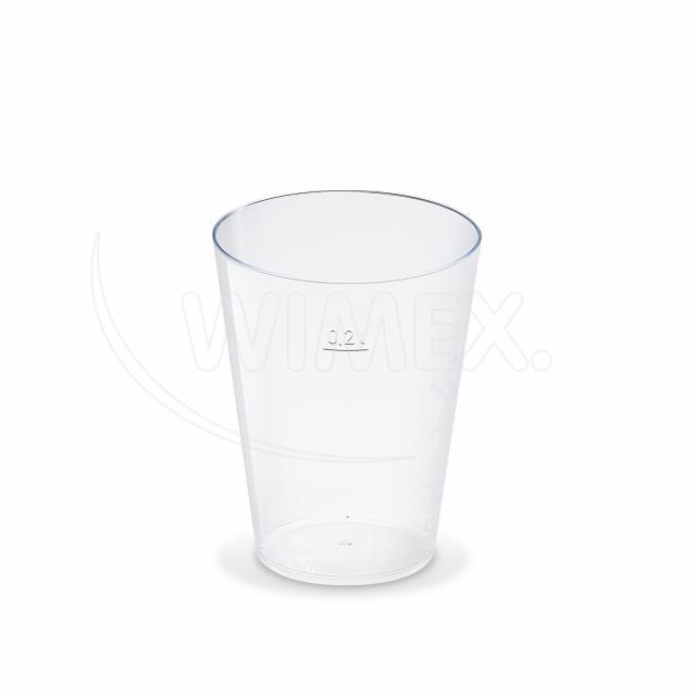 Kelímek krystal (PS) Ø75mm 0,2L [50 ks]