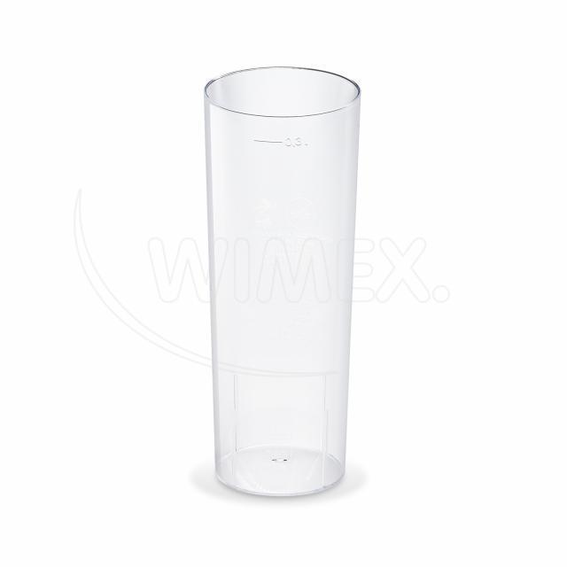 Kelímek krystal (PS) Longdrink Ø59mm 2cl/4cl/0,3L [10 ks]