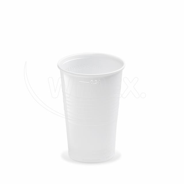 Kelímek (PP) bílý Ø78mm 0,3L [100 ks]