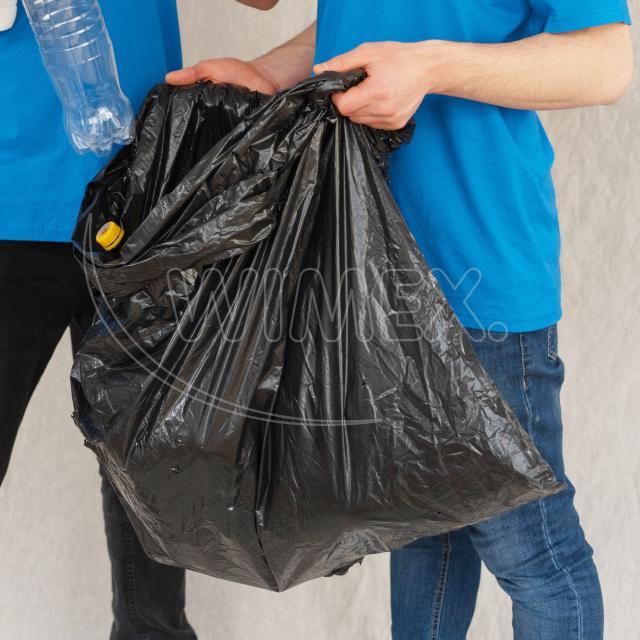 Pytel na odpadky (LDPE) Typ50 ECONOMY černý 70 x 110 cm 120L [25 ks]