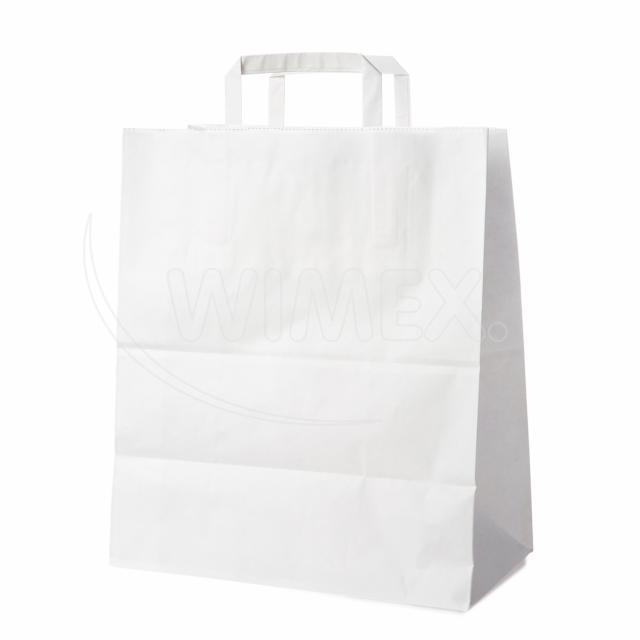 Papírová taška bílá 40+16 x 45 cm [150 ks]