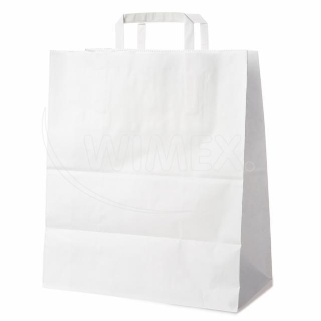 Papírová taška bílá 45+17 x 48 cm [100 ks]