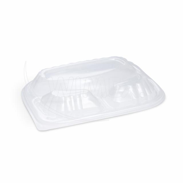 Víčko (PP) ECONOMY průhledné pro menu mísu do mikrovlnky 78313 [100 ks]