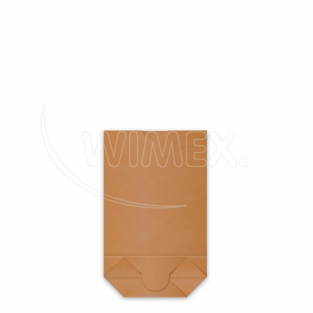 Papírový sáček s 92mm křížovým dnem kraft 22,5 x 37,5 cm `2,5kg` [1000 ks]