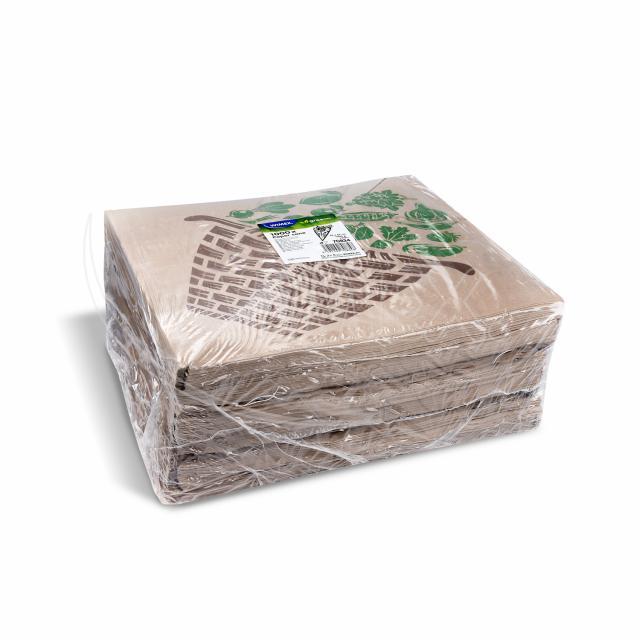 Papírový kornout hnědý 34 x 34 cm `1000g` vázaný [1000 ks]