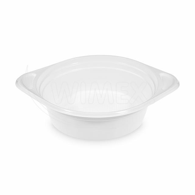 Miska (PP) s oušky bílá Ø156mm 500ml [100 ks]