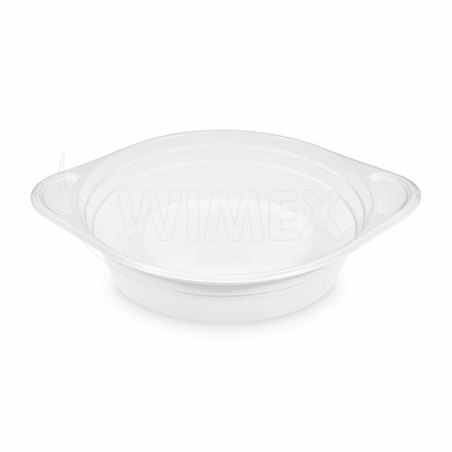 Miska (PP) s oušky bílá Ø156mm 350ml [100 ks]