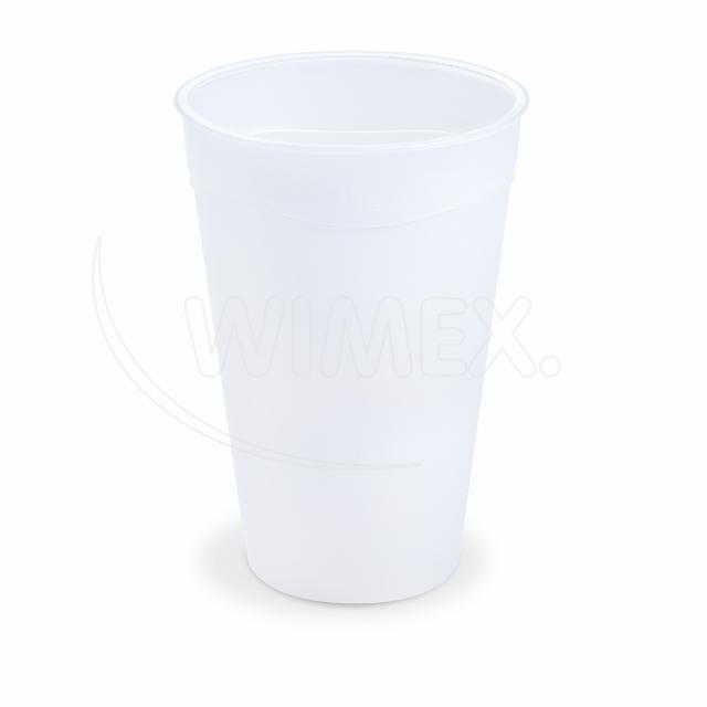 Kelímek (PP) opakovaně použitelný průhledný Ø90mm 0,4L [12 ks]