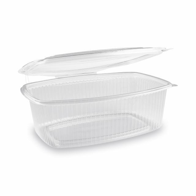 Miska (PP) s víčkem oválná průhledná 2000ml [25 ks]