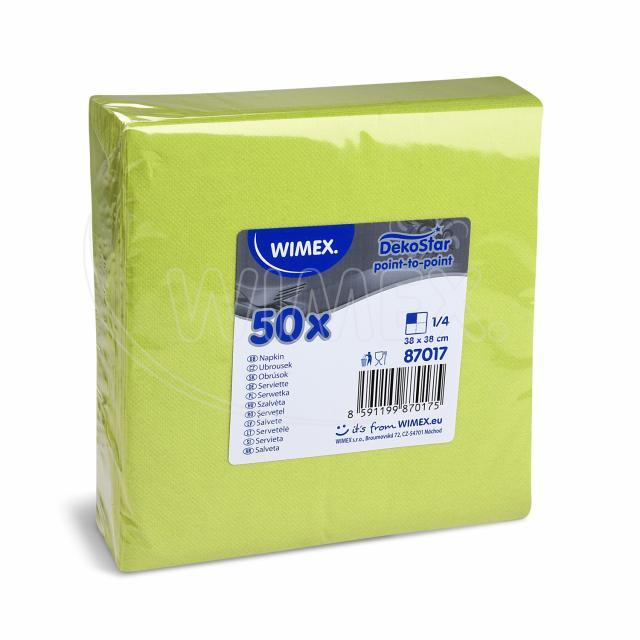 Ubrousek DekoStar žlutozelený 38 x 38 cm [50 ks]
