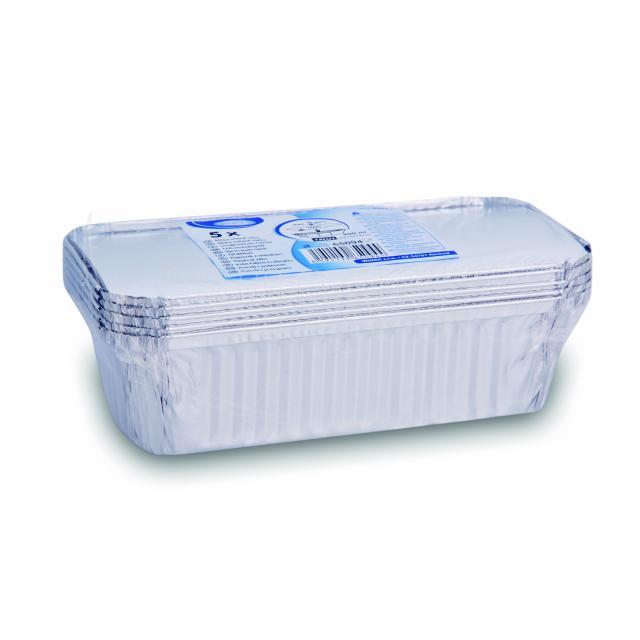 Miska hranatá ALU 900 ml včetně víčka [5 ks]