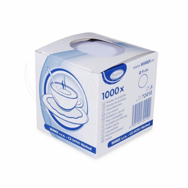 Rozetka do podšálku bílá Ø9cm [1000 ks]