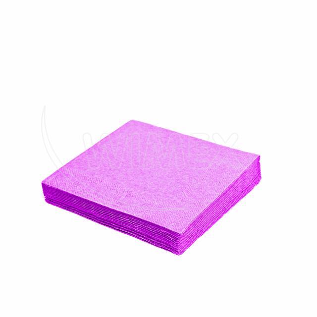 Ubrousek 2vrstvý, 33 x 33 cm světle fialový [50 ks]