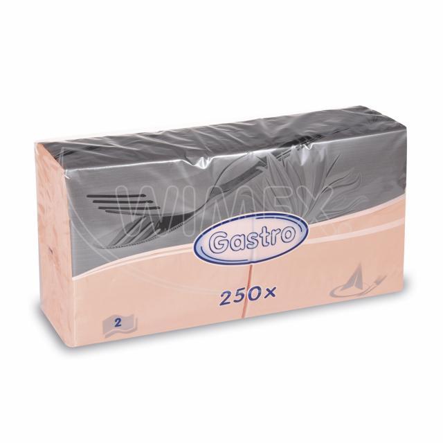 Ubrousek 2vrstvý, 33 x 33 cm apricot [250 ks]