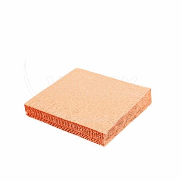 Ubrousek 2vrstvý, 24 x 24 cm apricot [250 ks]