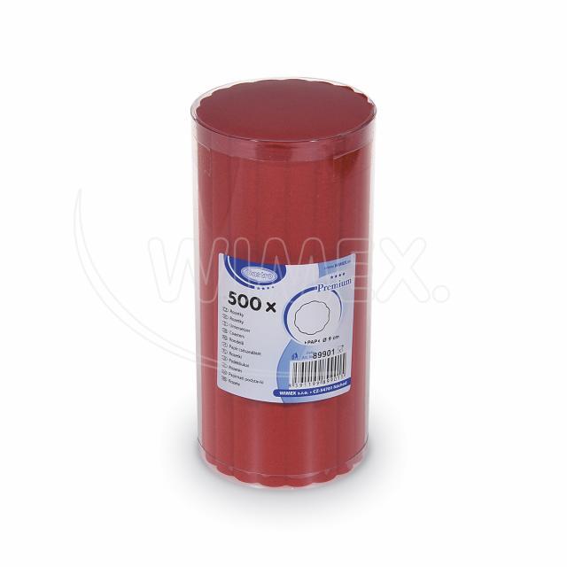 Rozetka PREMIUM Ø 9 cm červená [500 ks]