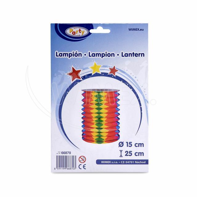 Lampión roztahovací barevný 25 cm (Ø 15 cm) [1 ks]