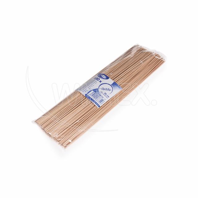 Dřevěná špejle nehrocená 30 cm, Ø 2,5 mm [100 ks]