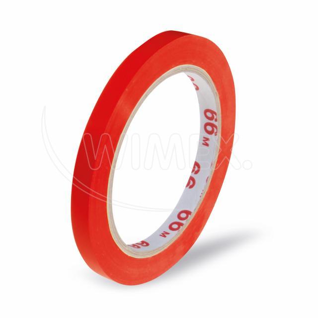 Lepící páska pro zavírací strojek, červená 66m x 9mm [1 ks]