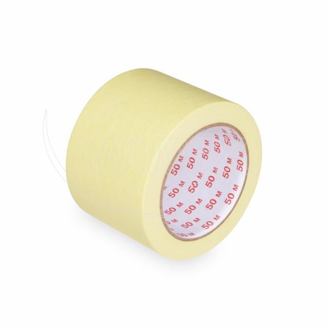 Lepící páska krepová, žlutá, 75 mm x 50 m [1 ks]