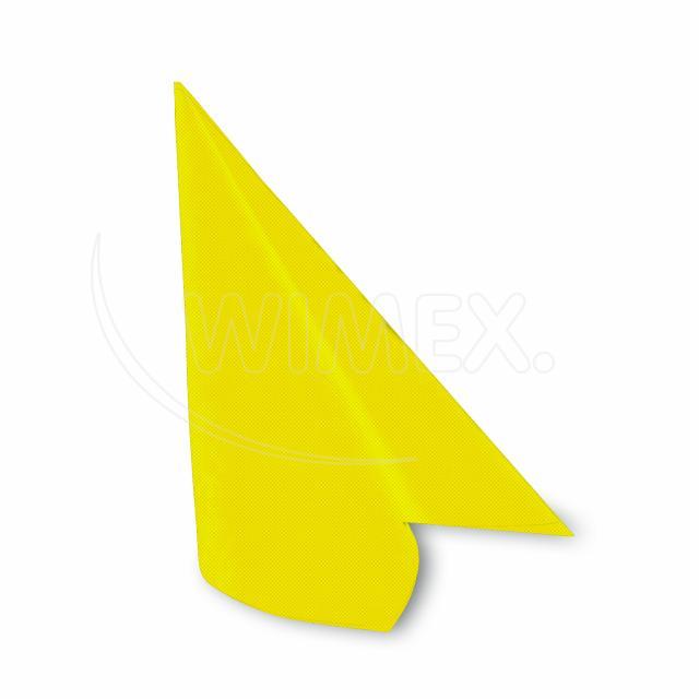 Ubrousek PREMIUM 40x40cm "dekor R" žlutý [50 ks]