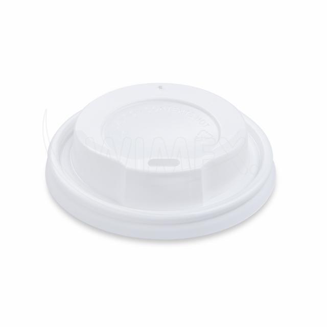 Víčko vypouklé bílé pro kelímky Ø 80 mm [100 ks]