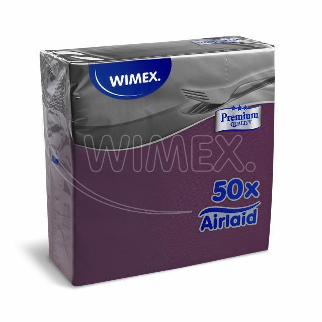 Ubrousek PREMIUM 40 x 40 cm tmavě fialový [50 ks]