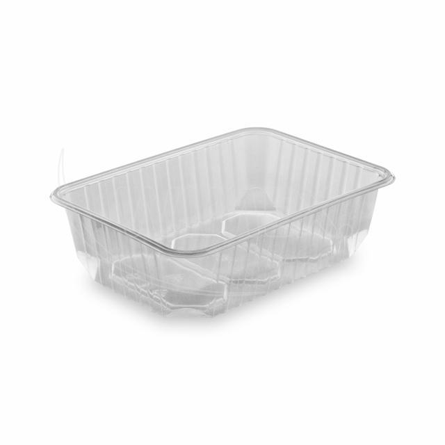 Vanička hranatá průhledná 750 ml (PP) [50 ks]