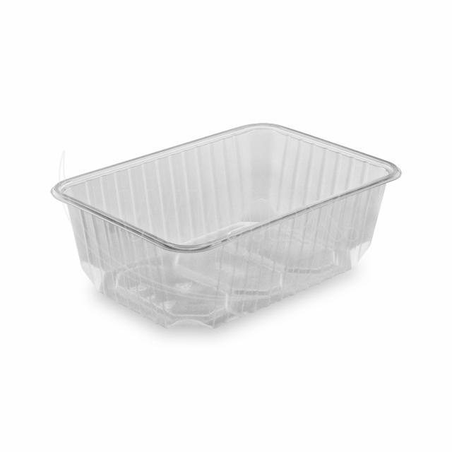 Vanička hranatá průhledná 1000 ml (PP) [50 ks]