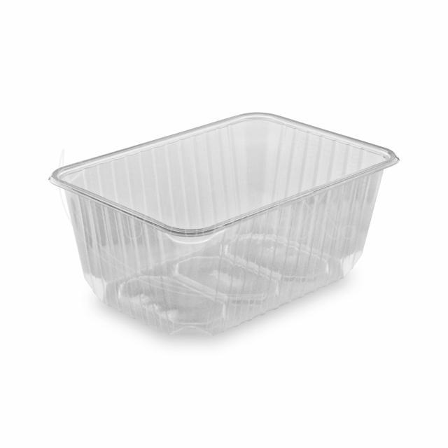 Vanička hranatá průhledná 1200 ml (PP) [50 ks]